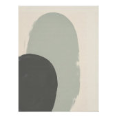 Poster Impression d'art Plante Abstrait japonais (Devant)