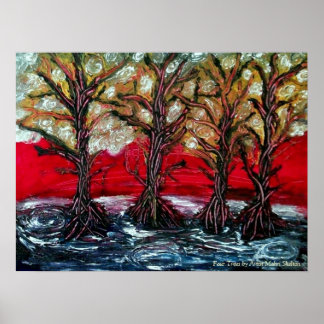 Poster Impression de "Four Trees" par Mahri Shelto