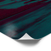Poster Impression de paysage nocturne suburbain de brume  (Coin)