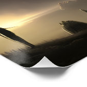 Poster Impression de toile d'art inspirée de Hogwarts (Coin)