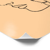Poster Impression de visages qui se chevauchent, Art en l (Coin)