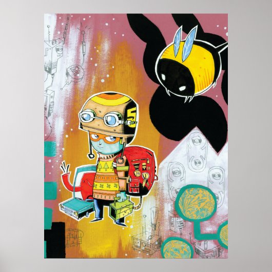 Poster / Impression du casque (Devant)