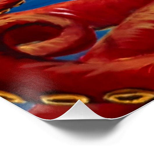 Poster Impression Fred Octopus & Sam Seahorse Steampunk (Coin)