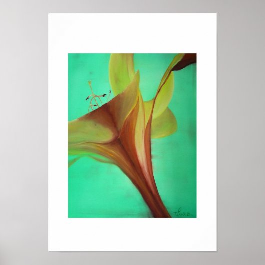 Poster impression-iris bleu2 (Devant)