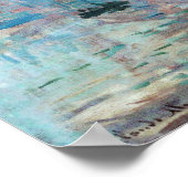 Poster Impression, lever de soleil par Claude Monet (Coin)