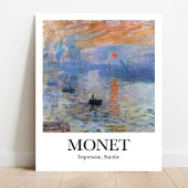 Poster Impression, lever de soleil par Claude Monet