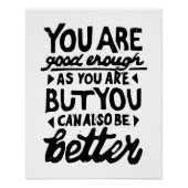 Poster Impression Lino de devis motivé (Devant)