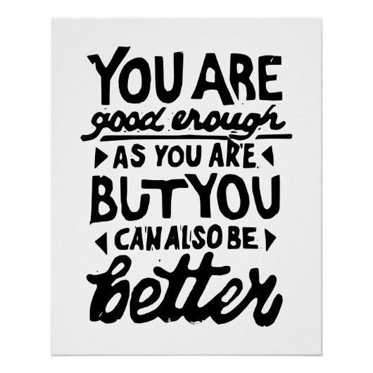 Poster Impression Lino de devis motivé (Devant)