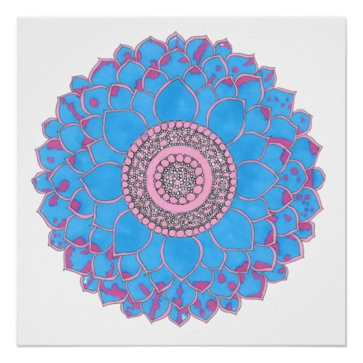 Poster Impression Mandala (Devant)