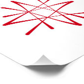 Poster Impression Martini atomique du milieu du siècle (Coin)