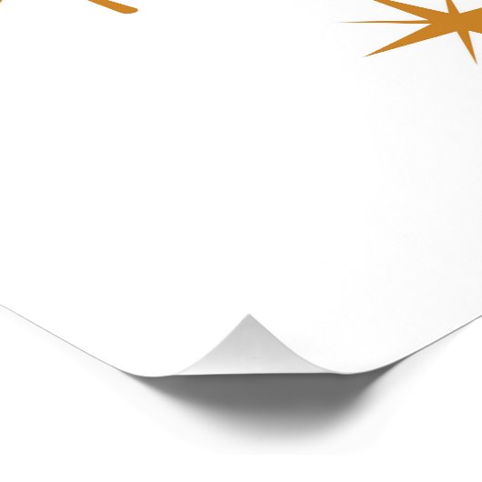 Poster Impression Martini atomique du milieu du siècle (Coin)