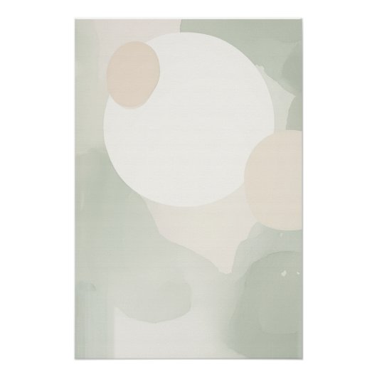 Poster Impression murale Abstraite japonaise minimale (Devant)