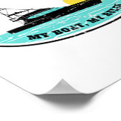 Poster (Impression recto verso) Capitaine Papa Mon Bateau (Coin)