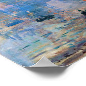 Poster Impression, soleil levant (1872) de Claude Monet (Coin)