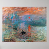 Poster Impression, soleil levant | Claude Monet | (Devant)