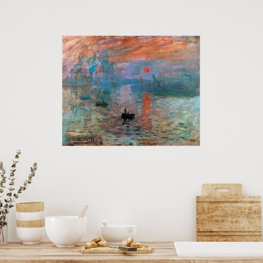 Poster Impression, soleil levant | Claude Monet | (Cuisine)