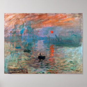 Poster Impression, soleil levant Claude Monet