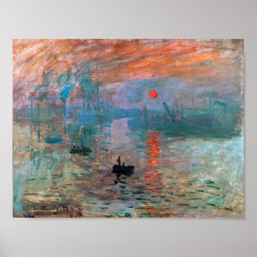 Poster Impression, soleil levant | Claude Monet | (Devant)