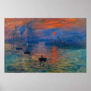 Poster Impression, soleil levant de Claude Monet