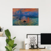 Poster Impression, soleil levant de Claude Monet (Bureau à domicile)
