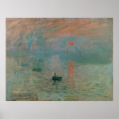 Poster Impression, Soleil Levant par Claude Monet 1872 (Devant)