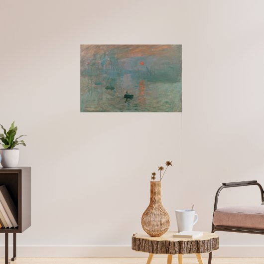Poster Impression, Soleil levant, peinture célèbre, (Salon 3)