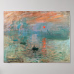 Poster Impression, Sunrise 1872 Claude Monet<br><div class="desc">Oscar-Claude Monet (UK: /ˈmneɒ/, US: /ʊˈneɪ, madeˈ-/, French: [dmning]; 18 novembre 1840 - 5 december 1926) ce qui a French painter and founder impressiof painist ting who is as key precursor to modernism, especially in his attempts to paint nature as he perceived it.[1] During his long career, ce que la...</div>