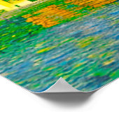 Poster Impressionist  Mediterranean Village by the Sea  (Coin)