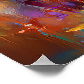 Poster Impressionist Red Fox Wildlife Painting (Coin)