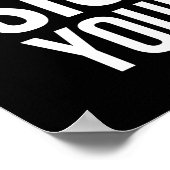 Poster Impressionnant, Ne Perdez Jamais De Vue Sur Votre  (Coin)