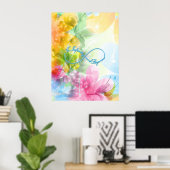 Poster Impressionnant symbole Infinity "À l'infini et au- (Bureau à domicile)