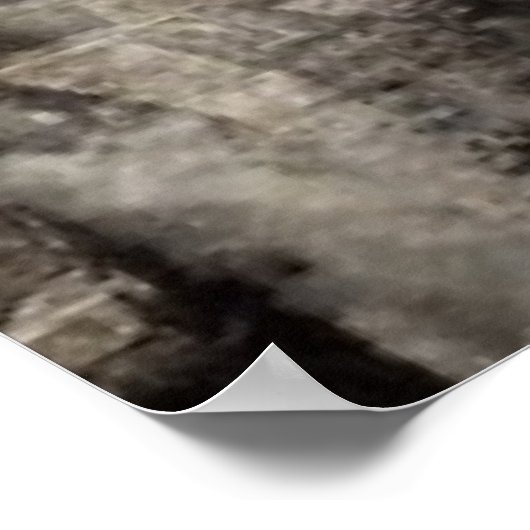 Poster impressionnisme automne paysage paris tour eiffel (Coin)