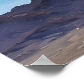 Poster Impressionnisme de la vallée et de la chaîne de mo (Coin)