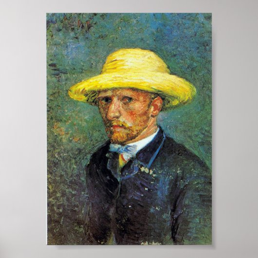Poster Impressionnisme Vincent Van Gogh Autoportrait Famo (Devant)