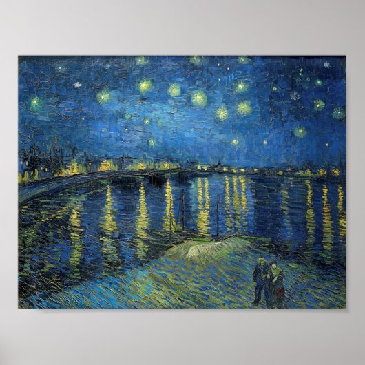 Poster Impressionnisme Vincent Van Gogh Starry Nuit (Devant)