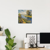 Poster Impressionniste A I Peinture Printemps par rivière (Bureau à domicile)