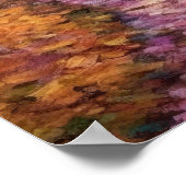 Poster Impressionniste Abstrait Pathway d'automne (Coin)