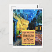 Poster Impressionniste Art Peinture Citation Carte (Devant / Derrière)