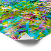 Poster Impressionniste Jardin Coloré Fleurs Paysages (Coin)