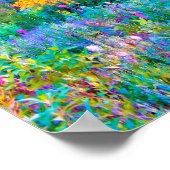 Poster Impressionniste Jardin Coloré Fleurs Paysages (Coin)
