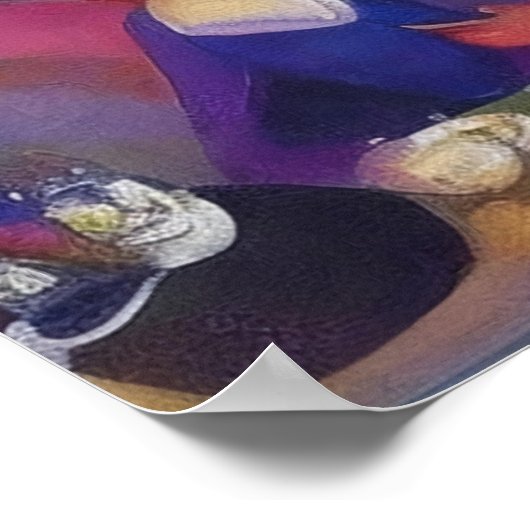 Poster Impressionniste Moderne, Bar Fréquenté (Coin)