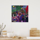 Poster Impressionniste Moderne, Bar Fréquenté (Cuisine)