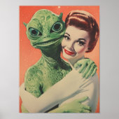 Poster Imprimable d'art mural d'aliens Art d'amour d'alie (Devant)