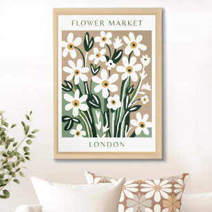 Poster imprimable du marché aux fleurs