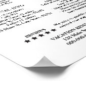 Poster Imprimable Location de vacances Informations de bi (Coin)