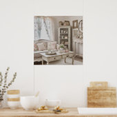 Poster Imprimable photo Shabby style maison chic (Cuisine)