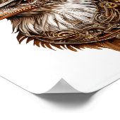 Poster Imprimable Steampunk Quirky Chicken inhabituel 112 (Coin)