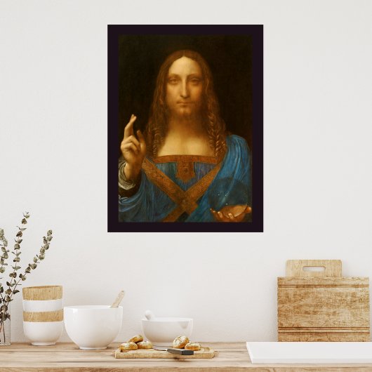 POSTER IMPRIMANTE D'ART FINE SALVATOR MUNDI (Cuisine)