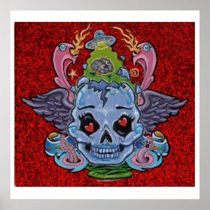 Poster Imprimante d'art 'Rock n'Roll Lobotomy' - (pop sur