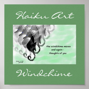 Poster Imprimante d'art Windchime Haiku